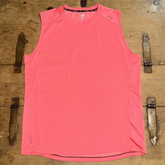 Mens Alive Pink Muscle Tank Top Size Large - Picture 1 of 6